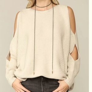 Kye Mi Cut Out Sleeve Sweater